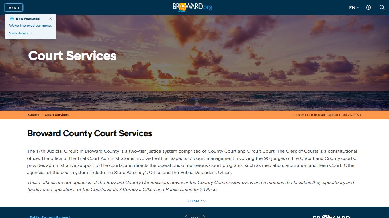 Court Services Court Services - Broward County, Florida
